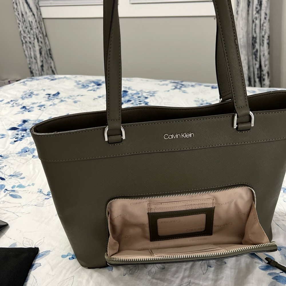 Calvin Klein Khaki Women's Tote Bag